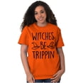 thumbnail image 5 of Halloween Witches Be Trippin Pun Women's Graphic T Shirt Tees Brisco Brands X, 5 of 5