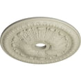 thumbnail image 3 of Ekena Millwork 27 7/8"OD x 3 7/8"ID x 2 1/2"P Tomango Egg & Dart Ceiling Medallion (Fits Canopies up to 6 3/4"), Hand-Painted Clear Yellow, 3 of 6