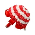 thumbnail image 4 of MLINS  Artificial Hand Bouquet Wedding Flowers Covers Rose Bridesmaid Red, 4 of 8