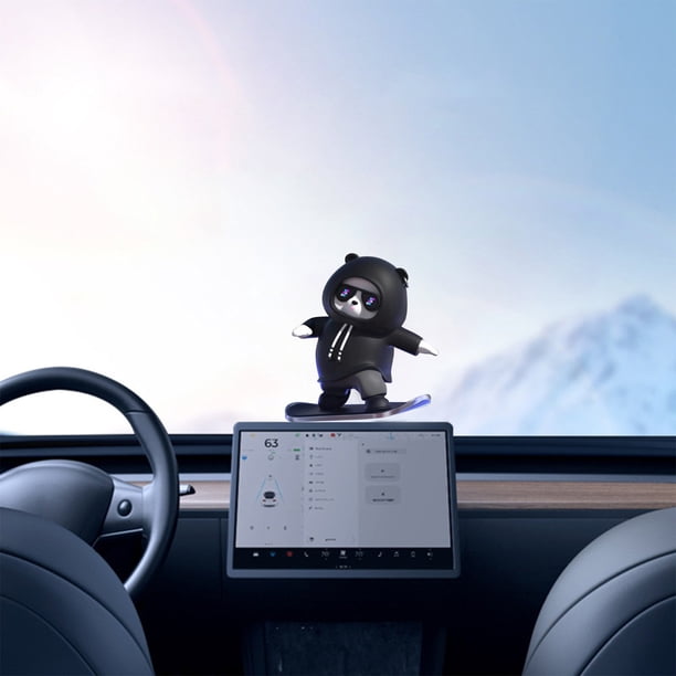Puntoco Decoración del Coche Oso Muñeca Consola Central Oso Deslizante Decoración del Coche Deslizante Innovación Decoración del Coche