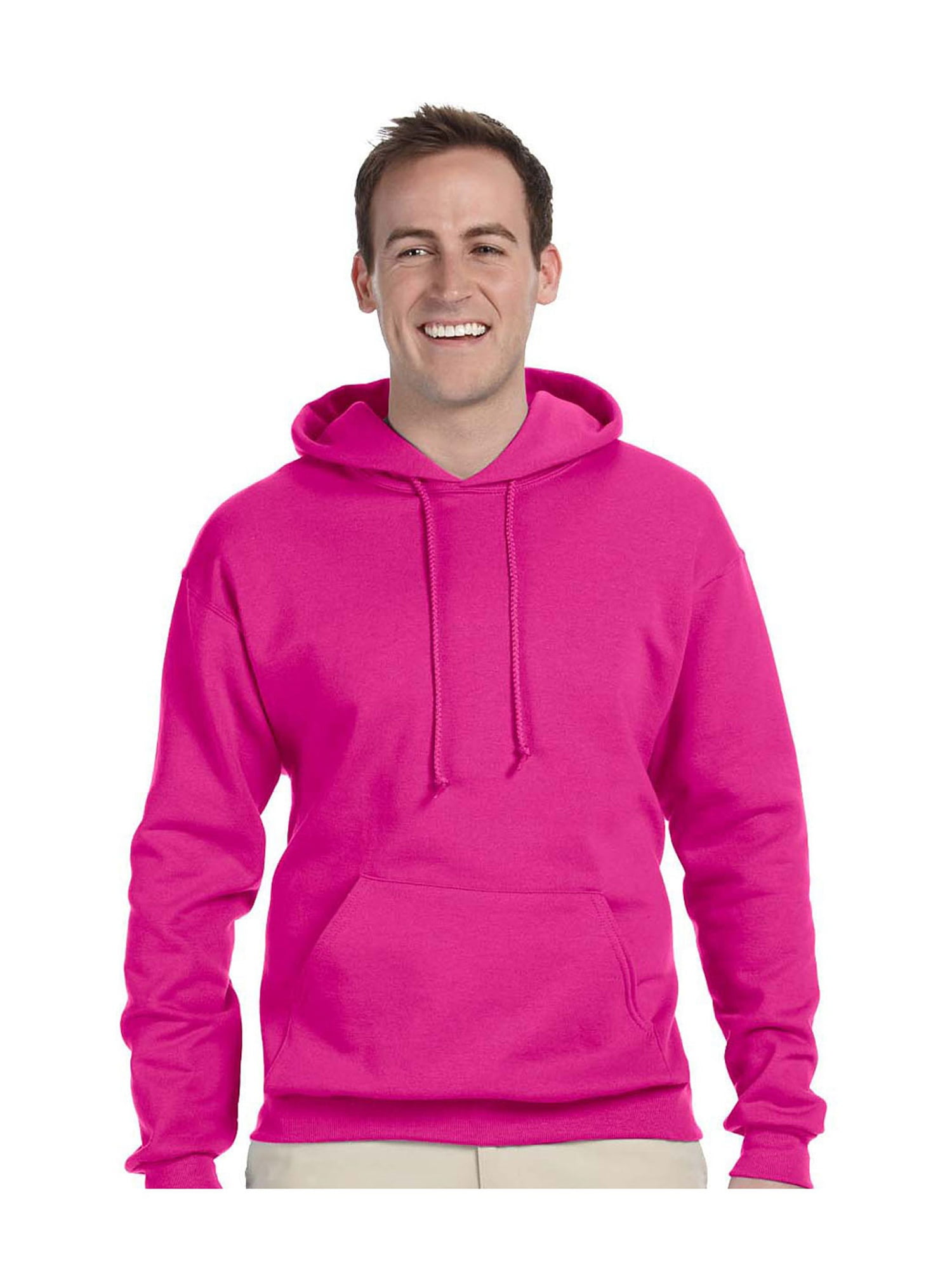 Gildan Men's Rib Knit Hooded Sweatshirt - 50% Cotton 50% Polyester, Pouch Pocket, Double-Lined Hood, Sizes S-5X