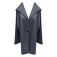 thumbnail image 3 of TIANZEN European Size Stylish Long Coat – Loose Fit Hooded Blend For Fall/Winter Womens plus Size Coats Winter 4x Women Cute Winter Coat Tall Women's Coats, 3 of 3