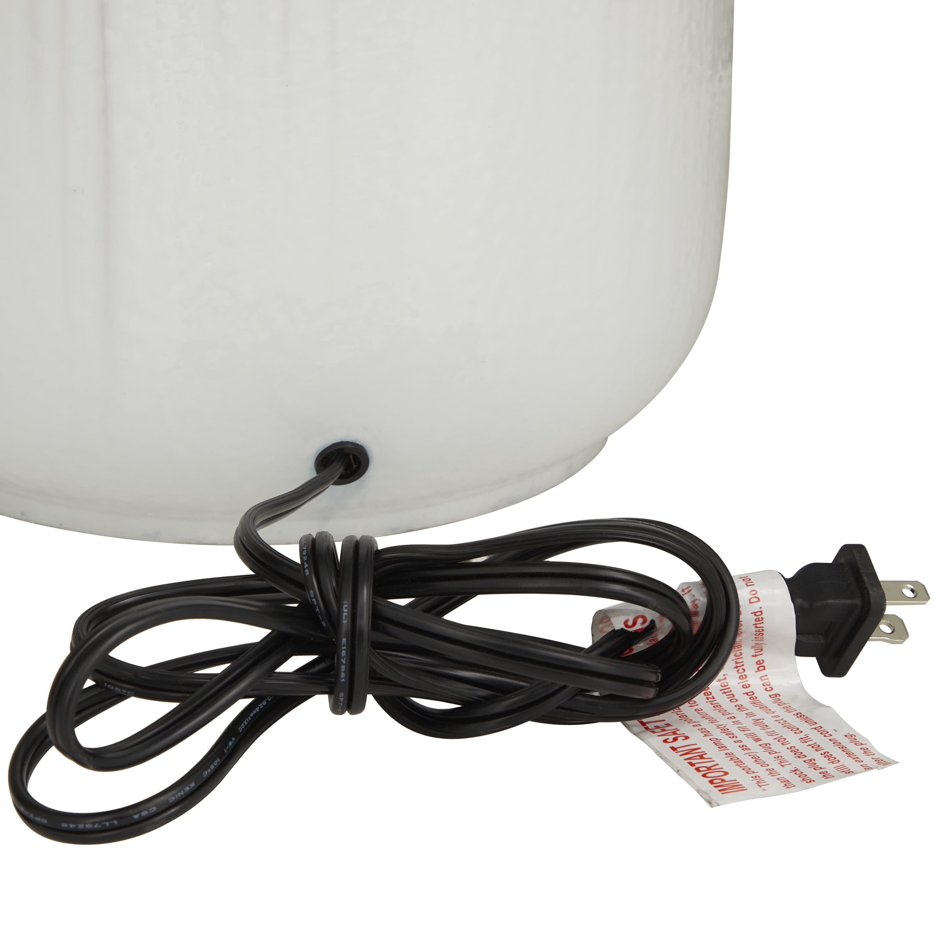 DecMode 17"W, 29"H Glass Modern Table Lamp, Multi Colored, 1-Piece