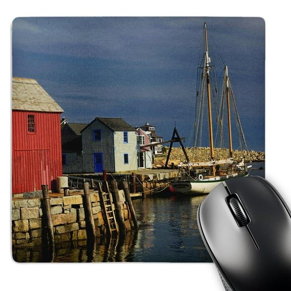 3dRose, Sailboat, Rockport harbor, Massachusetts - US22 AJE0041 - Adam Jones, MousePad