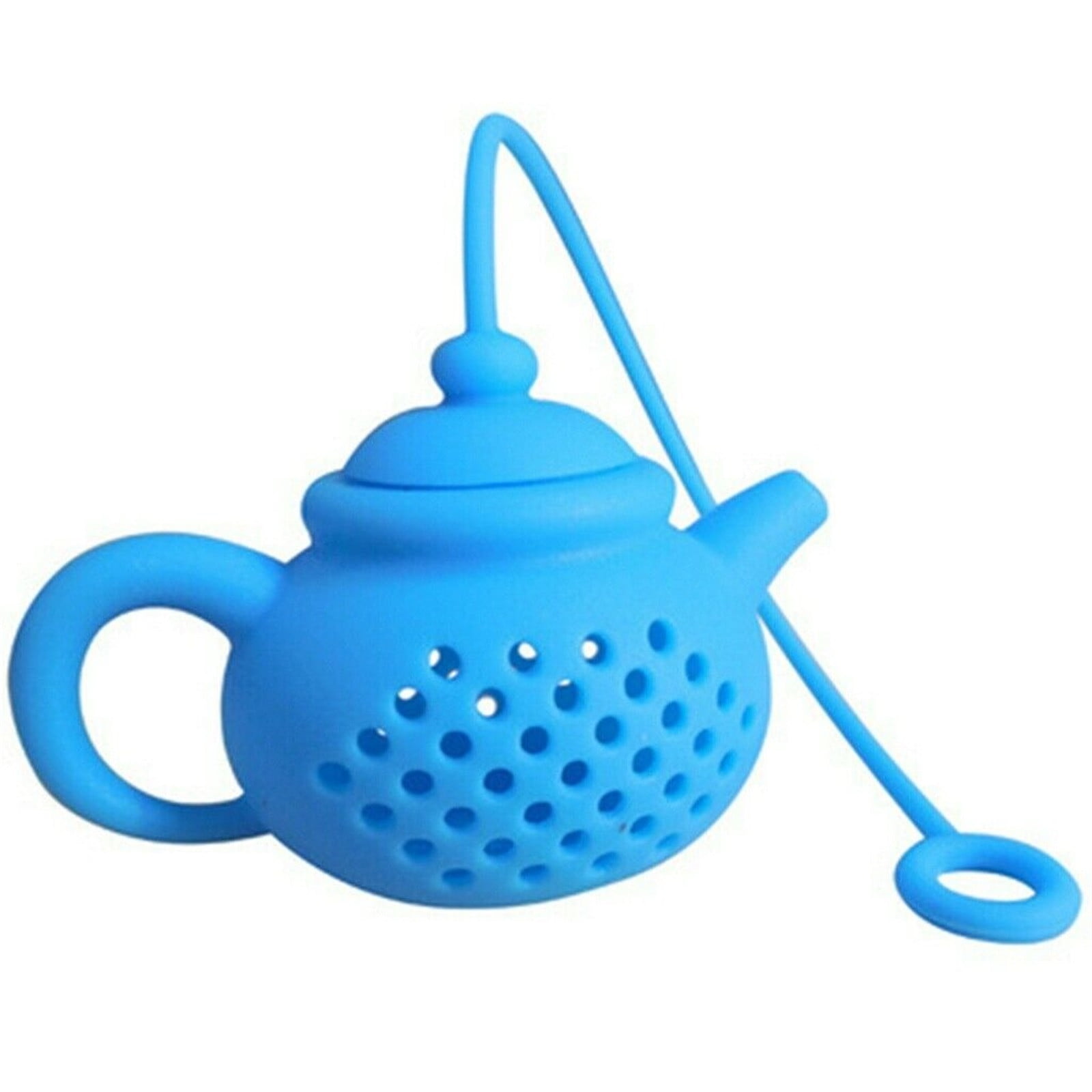 Durable Teapot-Shape Tea Infuser Strainer Silicone Tea Bag Leaf Filter Diffuser. 