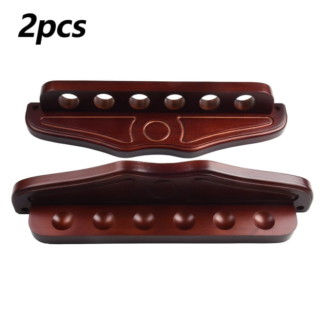 Billiard Cue Rack 6-Slot Pool Hanging Cue Rack,Snooker Wooden Holder Stand