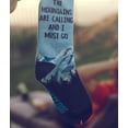 thumbnail image 3 of Men's The Mountains Are Calling and I Must Go Socks Funny Outdoor Camping Adventure Hiking Footwear, 3 of 8