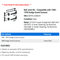 thumbnail image 2 of Ball Joint Kit - Compatible with 1988 - 1990 Dodge Grand Caravan 1989, 2 of 2