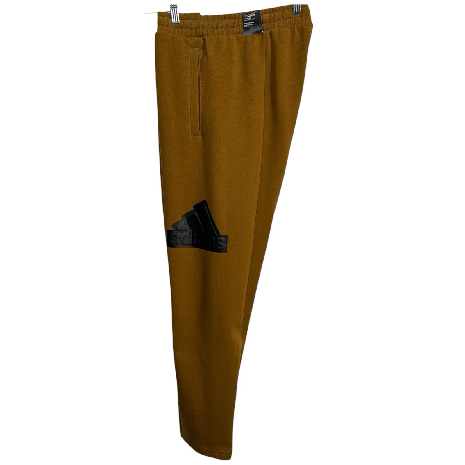 Adidas Mens Future Icons Badge Sport Athletic Pants Size L (33x30") Brown-Black
