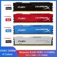 thumbnail image 1 of DDR3 Fury Memoria RAM DDR3 8GB 2133MHz 8GB 2400MHz PC3-19200 PC3-17000 Desktop Memory 240Pins DIMM 1.5V DDR3 RAM Memory Module 1X8GB DDR3 2133 Blue, 1 of 5