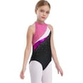thumbnail image 2 of iiniim Kids Girls Ballet Dance Outfit Shiny Rhinestone Camisole with Hair Band Gymnastic 6-16 Pink 8, 2 of 7