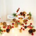 thumbnail image 4 of Navidad Piñón Luz de alambre de cobre Led Pino Aguja Campana Fruta roja Cadena de luz decorativa Ambiente festivo Cadena de luz de alambre de cobre decorativa, 4 of 4