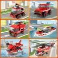 thumbnail image 4 of Fun Little Toys FunBrix 12 Pcs Firefighting Building Bricks,Fire Rescue Vehicles Mini Building Blocks,Car Building Kit,3D Assembly Cars,Party Favors,Birthday Christmas Gifts for Boys and Girls, 4 of 6