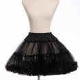 thumbnail image 3 of DuoJiaJ Tutu Skirts for Women Layered Tutu Skirt Underskirt,Black One Size, 3 of 4
