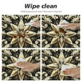 thumbnail image 4 of Wuche Elastic Edged Round Tablecloth Merry Christmas Happy New Year Greeting Card Polyester Washable Table Cover Kitchen Party Decoration  Tablecloth, 4 of 7