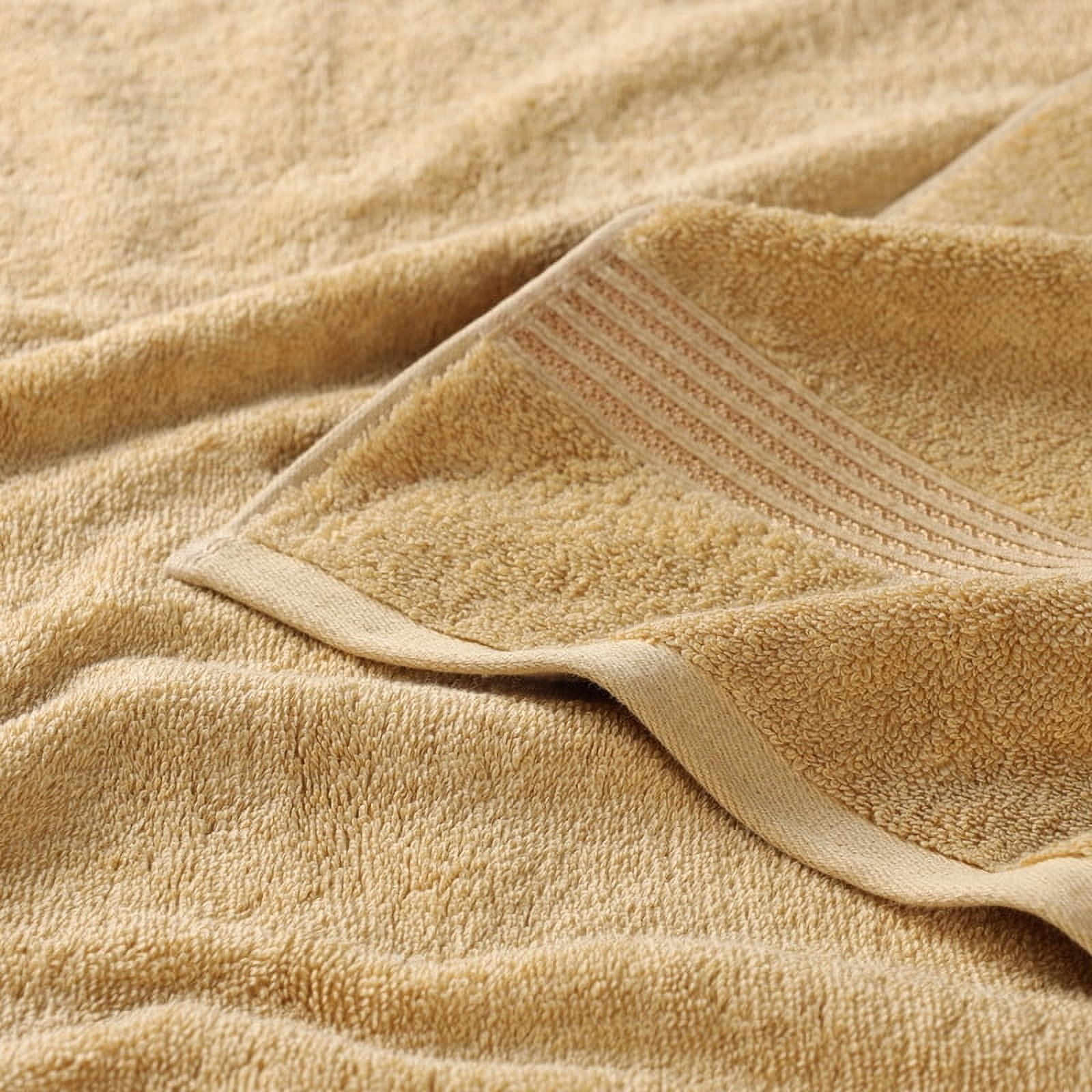 Superior Egyptian Cotton Absorbent 8-Piece Gold Towel Set