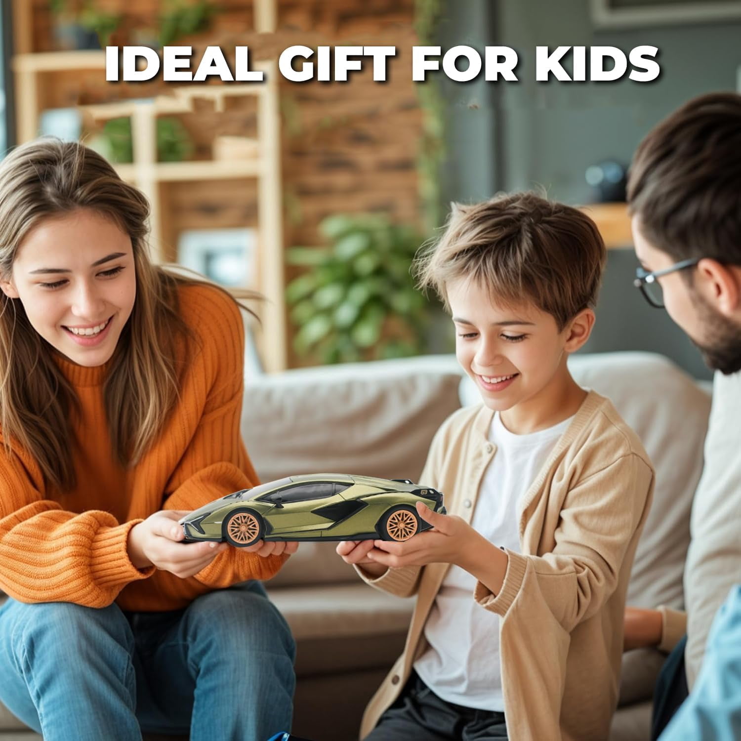 Qun Xing Remote Control Car 1:24 Lamborghini Officially Licensed 2.4GHZ for Kids Gift, Green