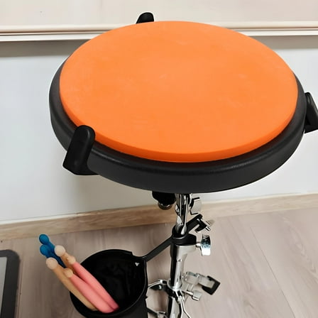 HEANUJJ Silent Rubber Drum Practice Pad with Carry Bag Portable Quiet Snare Drum Accessory