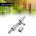 thumbnail image 1 of 1PC 304 Stainless Steel Door Latch Long Silver Door Bolt Surface Mounted 8 Inches Gate Safety Lock Home Hardware, 1 of 8