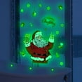thumbnail image 2 of Glow in The Dark Santa Claus Snowflakes Decals Christmas Wall Stickers Window Clings for Christmas Decoration - Living Room Bedroom Home Decor, 2 of 5