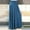 Blue, variant on Baqcunre Fashion Elastic Waist Solid Pleated Skirt Vintage A-line Loose Long Skirts A Line Skirt Pleated Skirt Long Skirt Women Clothing Skirts For Women,Color Purple,Size S