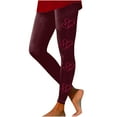 thumbnail image 2 of DDAPJ pyju Valentine's Day Leggings for Women Cute Heart Print Casual Tights High Waisted Stretchy Yoga Pants Buttery Soft Milk Silk Legging Holiday Bottoms Clearance Sale 2025 Red XXXL, 2 of 3