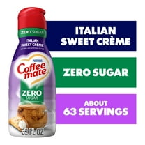 Nestle Coffee Mate Non Dairy Zero Sugar Italian Sweet Creme Liquid Coffee Creamer Sugar Free, 32 fl oz Bottle