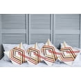 thumbnail image 2 of Ambesonne Modern Throw Pillow Cover 4 Pack, Diamond Like Border Line, 18", Caramel Brown, 2 of 7