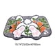 thumbnail image 3 of Decoración de Mesa de Pascua Easter Bunny Easter Egg Shaped Imitation Floor Mat Bathroom Mat Decoración del hogar, 3 of 6