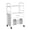 White, variant on LiteHaven Salon Trolley Cart, Esthetician Cart with Drawer & Tray, Hair Styling Station, Lockable Wheels Mobile Storage Cabinet for Beauty Spa Massage Esthetic,White/Gold