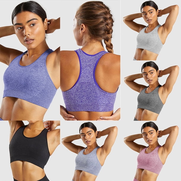 TFixol - Sujetador deportivo para mujer, chaleco de yoga, espalda suave, entrenamiento, fitness