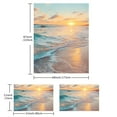 thumbnail image 4 of PRATYUS Sunset Waves 3-Piece Bedding Set, High-Quality Peach Skin Fabric,  Modern Printed Duvet Cover, Breathable & Durable, Bedroom Guest Room Decor, Easy Care 87x68in, 4 of 8