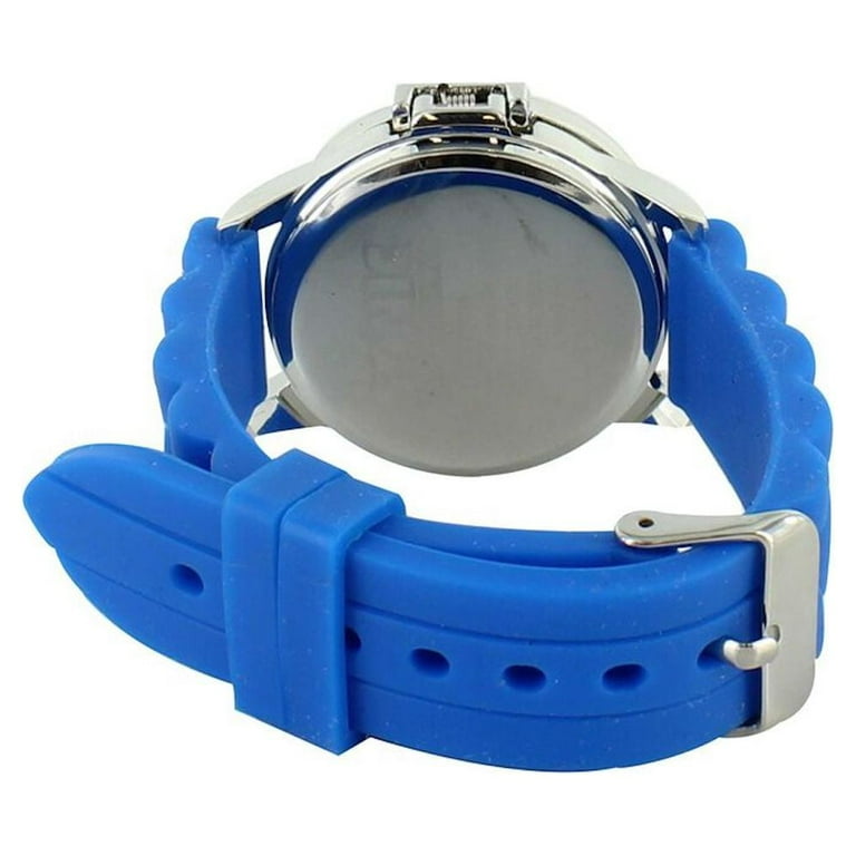 SEGA Sonic The Hedgehog Metal Spinner Flip Unisex Child LCD Watch in Blue SNC4093WM