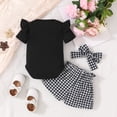 thumbnail image 4 of WIBACKER Baby Girl Clothes Summer Cute Outfits 3 6 12 18 Months Ruffle Romper & Floarl Shorts Sets for Sassy Girls, 4 of 11