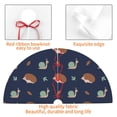 thumbnail image 4 of Sikiie Hedgehog And Snail 30-48 inches {designName} Print Christmas Tree Skirt Snowman Xmas Tree Skirt with Edge Christmas Decorations for Holiday Party48", 4 of 7
