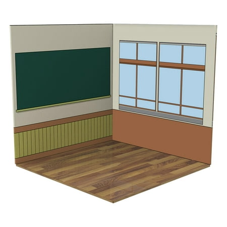 Image of Backdrop Stage Model Diorama Layout Background Background Scene for Decoration Prop Classroom