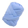 thumbnail image 1 of Hilo grueso para tejer a mano para mantas con nudo trenzado, hilo grueso jumbo Azul claro, 1 of 9