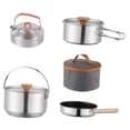 thumbnail image 2 of Equipo de Utensilios de cocina Cola para acampar olla colgante antiadherente acero inoxidable, 2 of 8