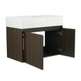 thumbnail image 2 of 30 Inch Floating Bathroom Vanity with Integrated Sink, Soft Close Doors for Quiet Operation, Ample Storage and Easy Cleaning Design for Small Bathroom Spaces, 2 of 9