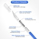 thumbnail image 3 of Cuchillo de utilidad de precisión Uxcell de 10 piezas Exacto para tallar manualidades en azul, 3 of 6
