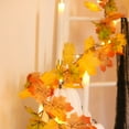 thumbnail image 6 of Luoshdecor Maple Leaf String Lights Solar,Fall Home Maple Leaf Garland Lights for Thanksgiving Halloween Decor Indoor Outdoor Autumn, 6 of 9