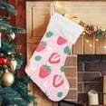thumbnail image 5 of Coolnut Strawberry Christmas Stocking Personalized Large Candy Stocking, Xmas Stockings Decoration Hanging Gift for Family Holiday Party Ornaments Decor Fireplace, 5 of 7
