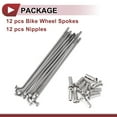 thumbnail image 5 of Unique Bargains 12 Set 14G Bicycle Spokes 14G Bike Wheel Spoke 304 Stainless Steel Silver Tone-78mm, 5 of 7