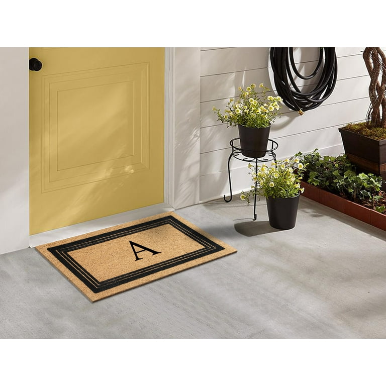 Indoor Door Mat, 30x17, Non-Slip Absorbent Resist Dirt Entrance Mat,  Washable Low-Profile Inside Floor Mat Doormats for Entryway, Black in 2023