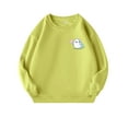 thumbnail image 2 of Spazoro Toddler to Big Girls Sweatshirts, Soft & Warm Cute Print Crew Neck Long Sleeve Casual Pullover Tops for Girls Green Size XL, 2 of 6