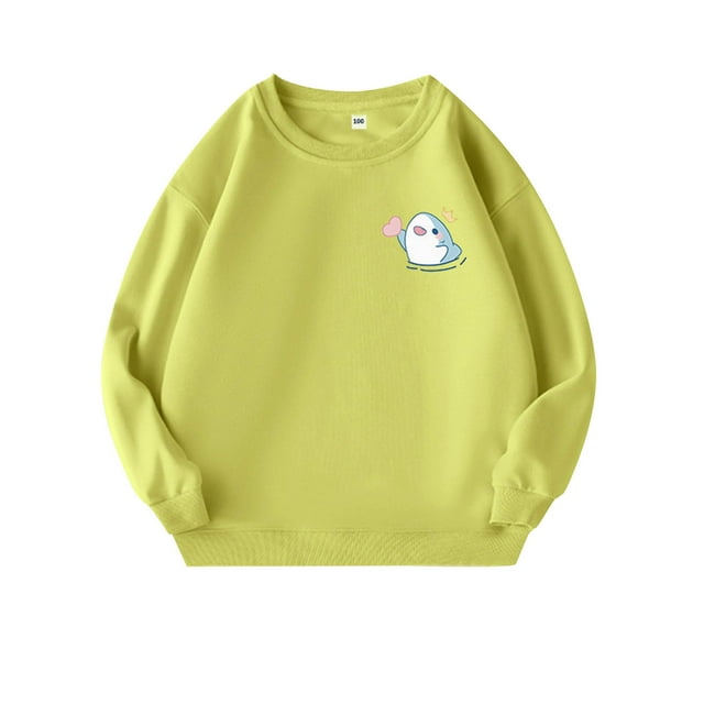 Girl Sweatshirts Pullover Crewneck Winter Long Sleeve Tops Shirts