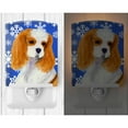 thumbnail image 2 of Caroline's Treasures SS4665CNL Cavalier Spaniel Winter Snowflakes Holiday Ceramic Night Light, 6x4x3", multicolor, 2 of 2