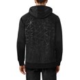 thumbnail image 2 of Ma Croix Mens Triangle Pattern Hoodie Zipper Sweater, 2 of 6