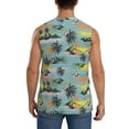 thumbnail image 4 of Daiia Hawaiian Style Printed Men's Tank Tops,Casual Soft Sleeveless Gym Muscle Shirts Bodybuilding Tee-XX-Large, 4 of 8