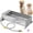 2 Gal, variant on Automatic Large Dog Water Bowl Dispenser Outdoor Stainless Steel Automatic Livestock Water Trough Large Capacity Auto Fill Dog Waterer with Float Valve, for Chicken Geese Duck Goat Pig